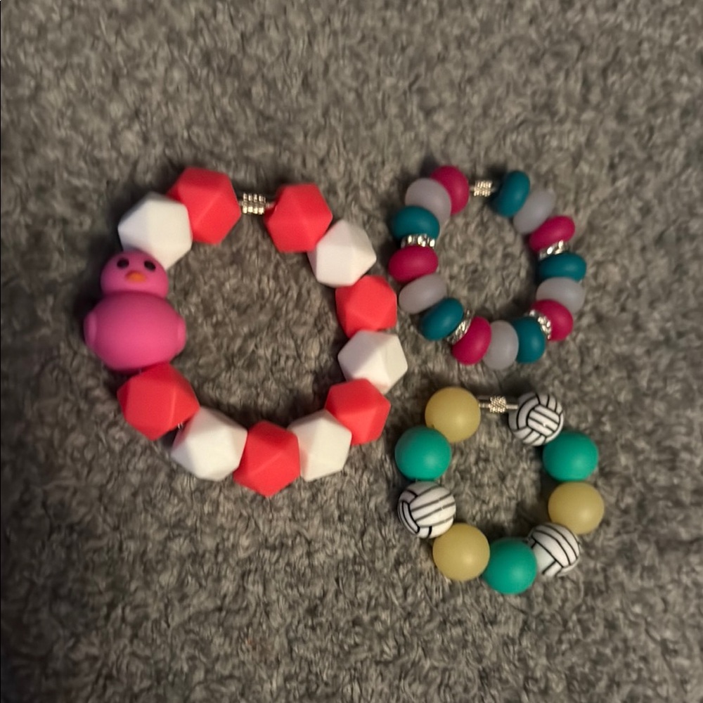 Colorful Kids Beaded Bracelets Set